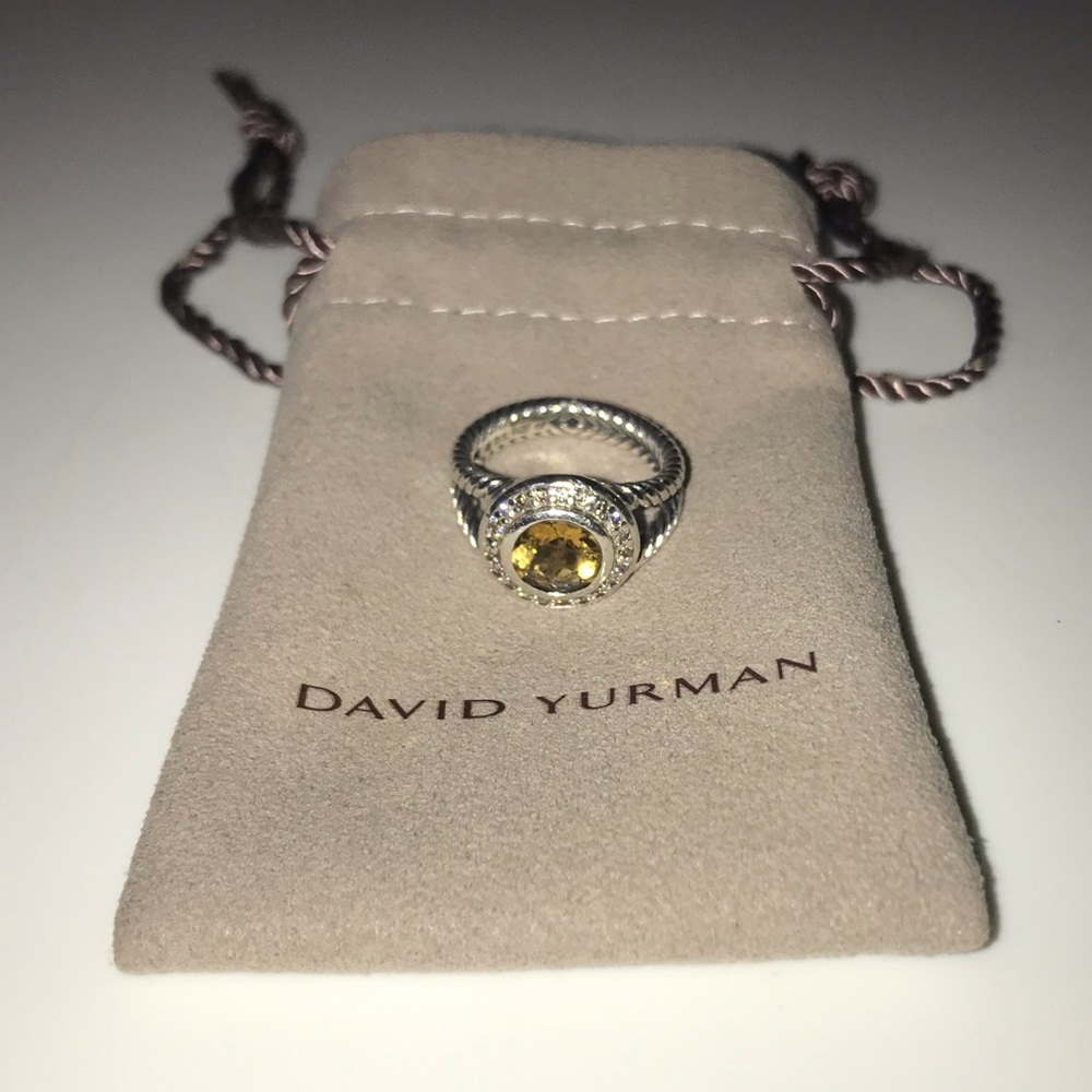 David Yurman Citrine Diamond Cerise Ring